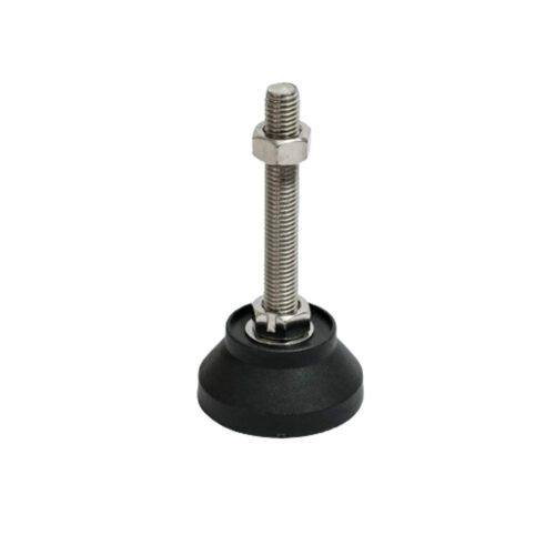 ขาปรับระดับพื้นรองไนล่อน leveling-mount-with-nylon-pad สำหรับเครื่องจักรและอุปกรณ์อุตสาหกรรม ทนทานต่อการสึกหรอ