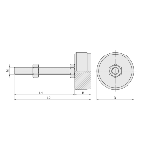 ขาปรับระดับพื้นรองยาง_leveling-mount-with-rubber-pad ขาปรับระดับพื้นรองยาง leveling-mount-with-rubber-pad สำหรับเครื่องจักร ช่วยกันลื่นและลดแรงสั่นสะเทือน