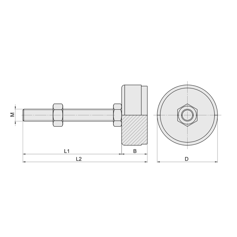 ขาปรับระดับพื้นรองยาง_leveling-mount-with-rubber-pad ขาปรับระดับพื้นรองยาง leveling-mount-with-rubber-pad สำหรับเครื่องจักร ช่วยกันลื่นและลดแรงสั่นสะเทือน