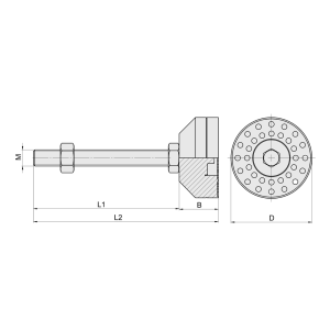 ขาปรับระดับพื้นรองยาง_leveling-mount-with-rubber-pad.1 ขาปรับระดับพื้นรองยาง leveling-mount-with-rubber-pad สำหรับเครื่องจักรและอุตสาหกรรม กันลื่น ลดแรงสั่นสะเทือน