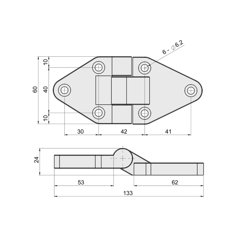 บานพับพลาสติกไนล่อนงานหนัก heavy-duty-nylon-hinge สำหรับเครื่องจักรและตู้อุตสาหกรรม แข็งแรงพิเศษ รองรับน้ำหนักมาก