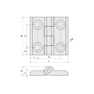 บานพับเหล็กหล่อ_cast-iron-hinge บานพับเหล็กหล่อ cast-iron-hinge สำหรับงานหนักและเครื่องจักรอุตสาหกรรม แข็งแรงทนทานเป็นพิเศษ