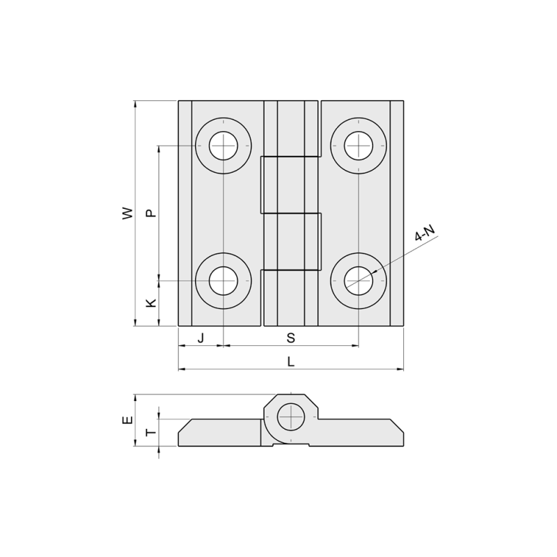 บานพับเหล็กหล่อ_cast-iron-hinge บานพับเหล็กหล่อ cast-iron-hinge สำหรับงานหนักและเครื่องจักรอุตสาหกรรม แข็งแรงทนทานเป็นพิเศษ