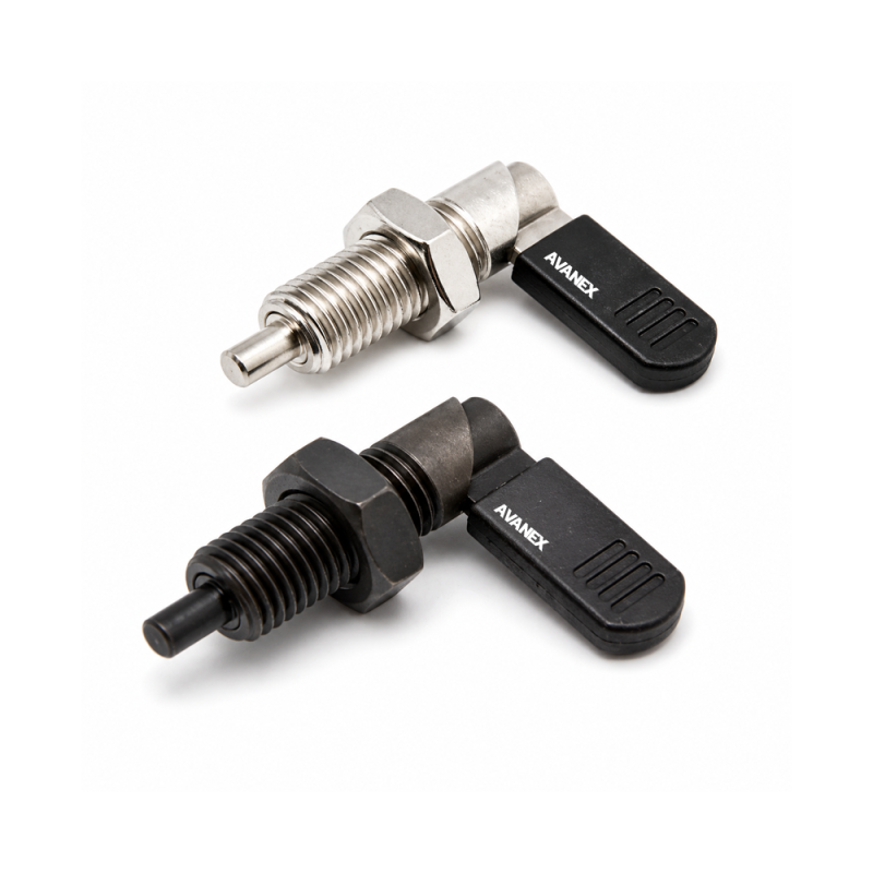 สลักล็อค-สลักปรับตำแหน่ง-indexing-plunger-spring-pin4 สลักล็อคแบบปรับตำแหน่ง พร้อมมือจับ ใช้ในงานเครื่องจักร